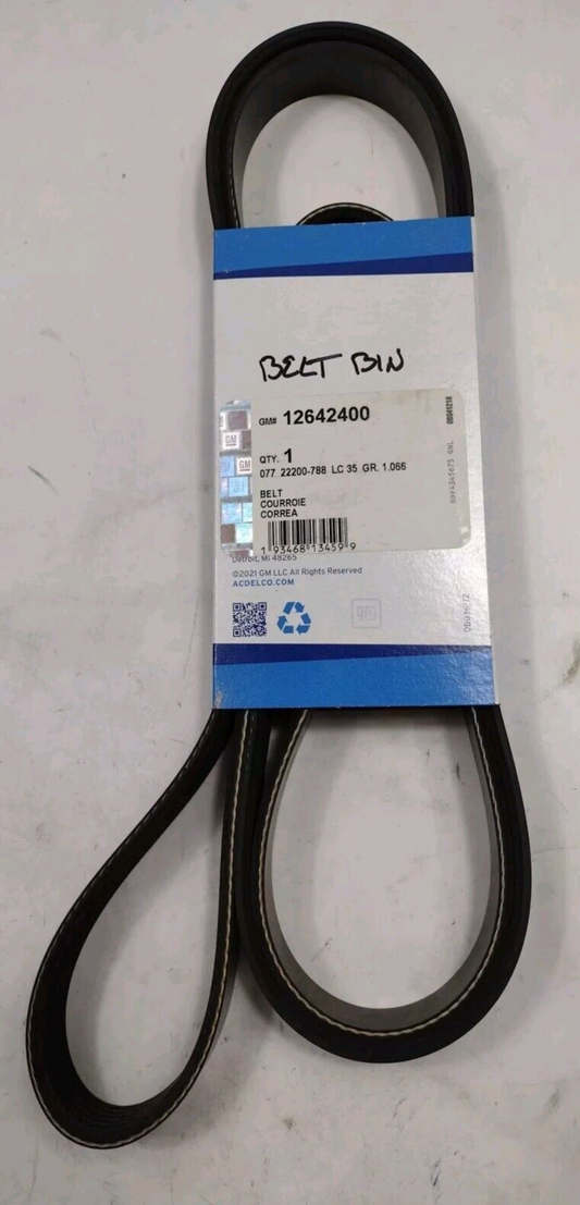 Genuine OEM GM Chevy Camaro Serpentine Belt 2013-2015 12642400
