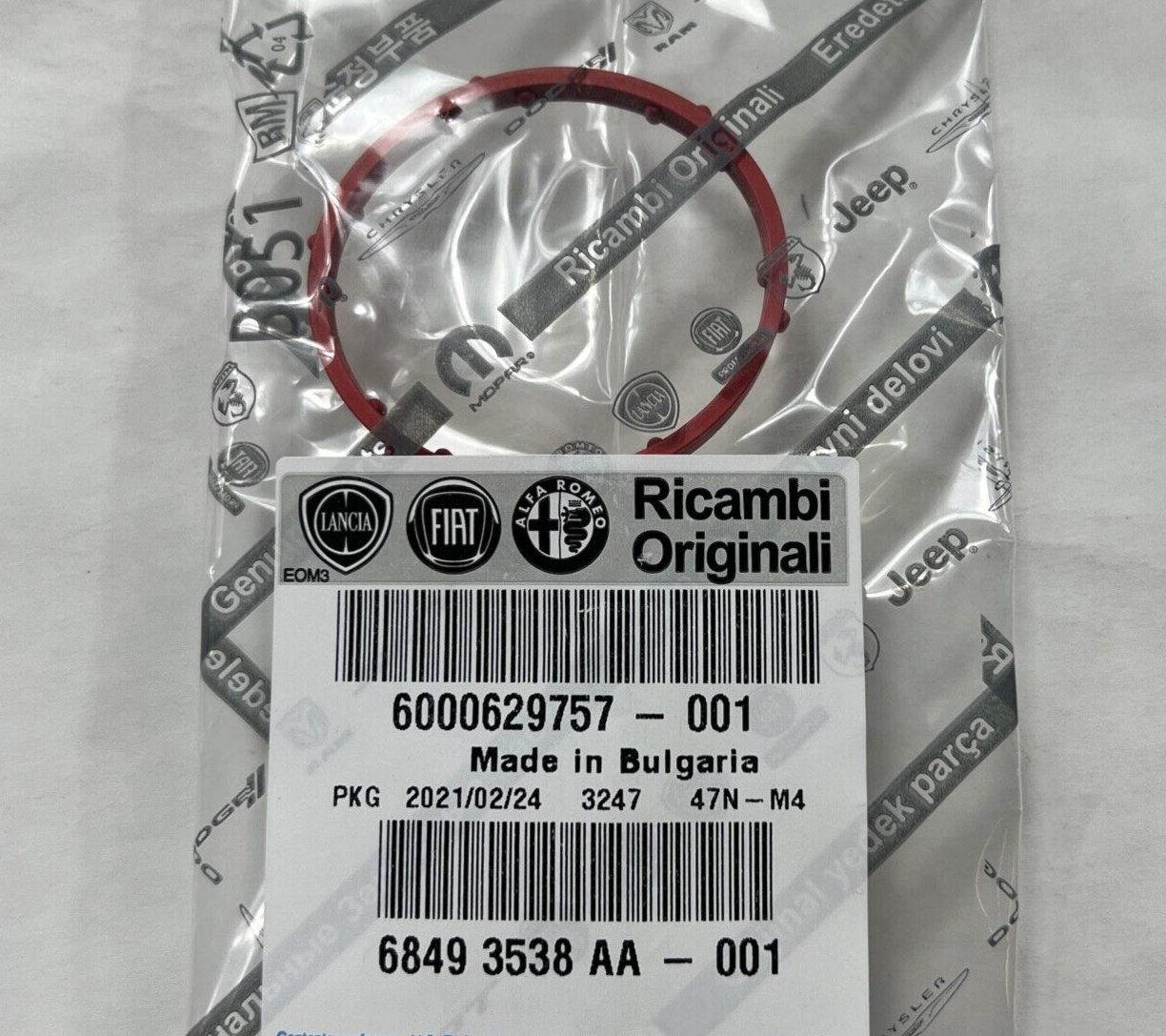 Genuine OEM Mopar Dodge Hornet Renegade Turbocharger Gasket 2019-2025 68493538AA