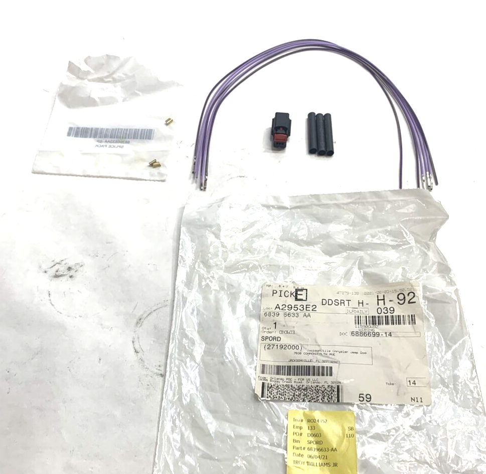 New OEM Genuine Mopar Wiring 68396633AA