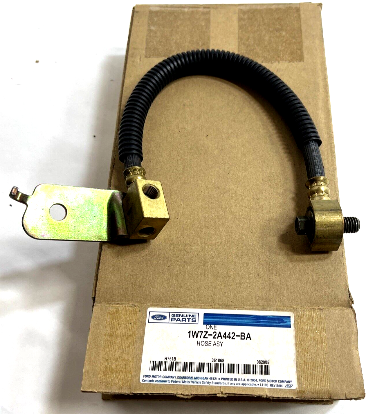 New OEM Genuine Ford 1998-2002 Rear Brake Hydraulic Flex Hose 1W7Z-2A442-BA
