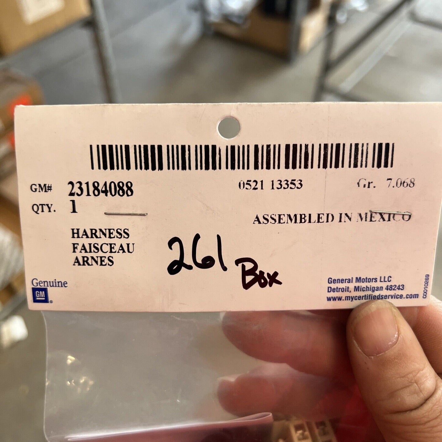 Genuine OEM GM Trailer Wiring Harness Extension 23184088