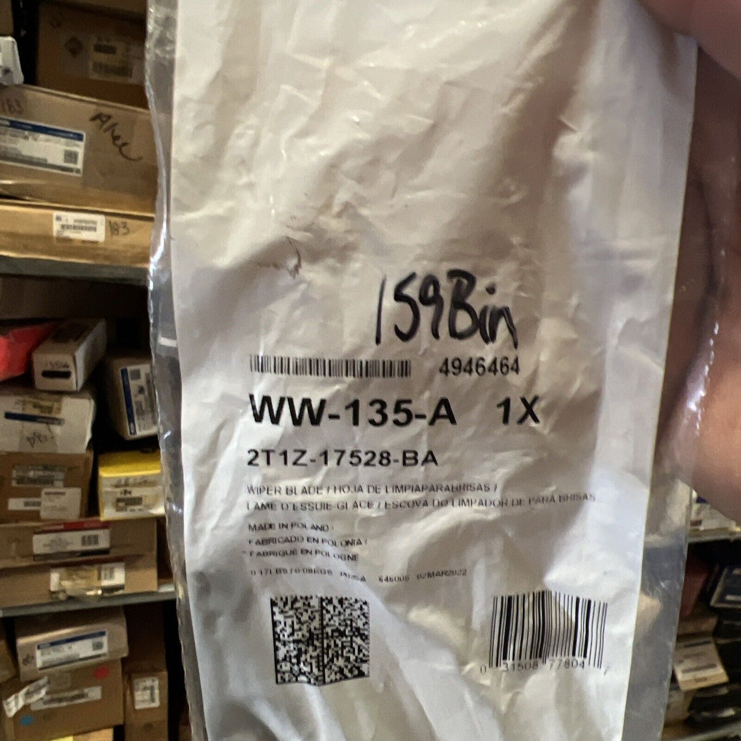 Genuine OEM Ford Transit Connect Windshield Wiper Blade 10-13 Motorcraft WW135A