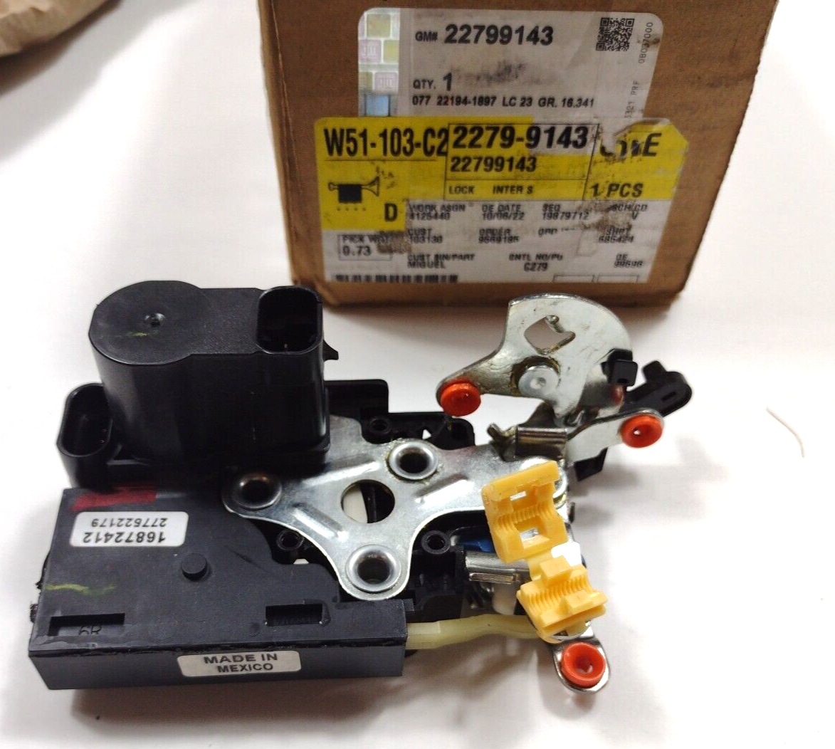 Genuine OEM GM Passenger Side Intermediate Side Door Latch 1996-2024 22799143