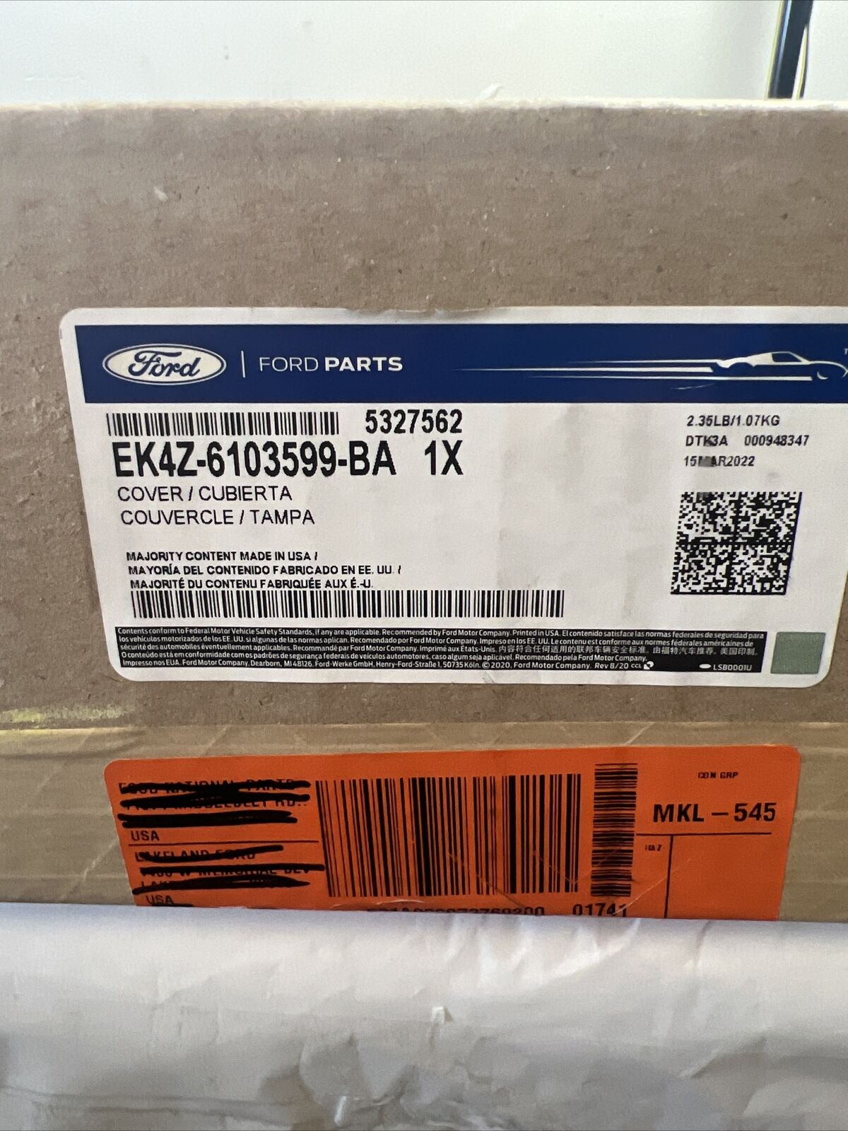 Genuine OEM Ford Transit-150 Windshield Pillar Trim 2015-2023 EK4Z6103599BA