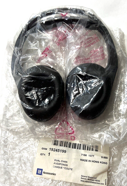 New OEM Genuine GM Headphones 2003-2020 19245199