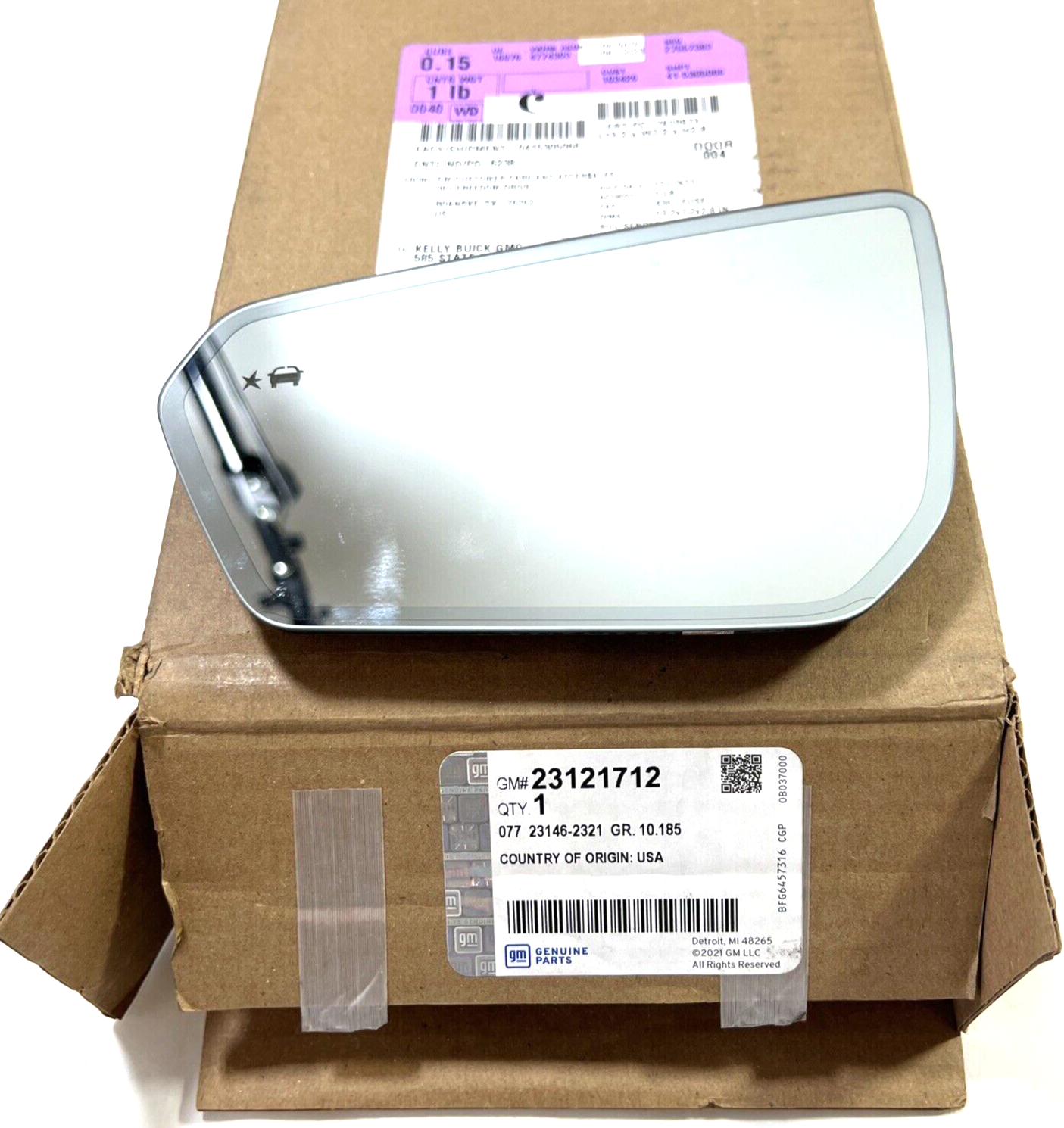 Genuine OEM GM Equinox Left Driver Side Rear View Mirror Glass 18-23 23121712