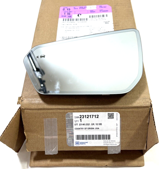 Genuine OEM GM Equinox Left Driver Side Rear View Mirror Glass 18-23 23121712