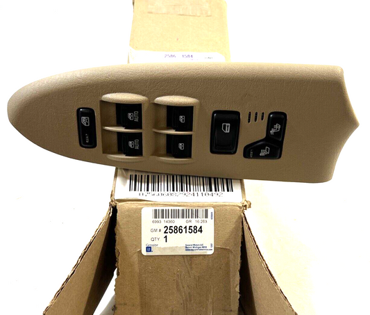 Genuine OEM GM Trailblazer Left Driver Side Window Control Switch 06-07 25861584