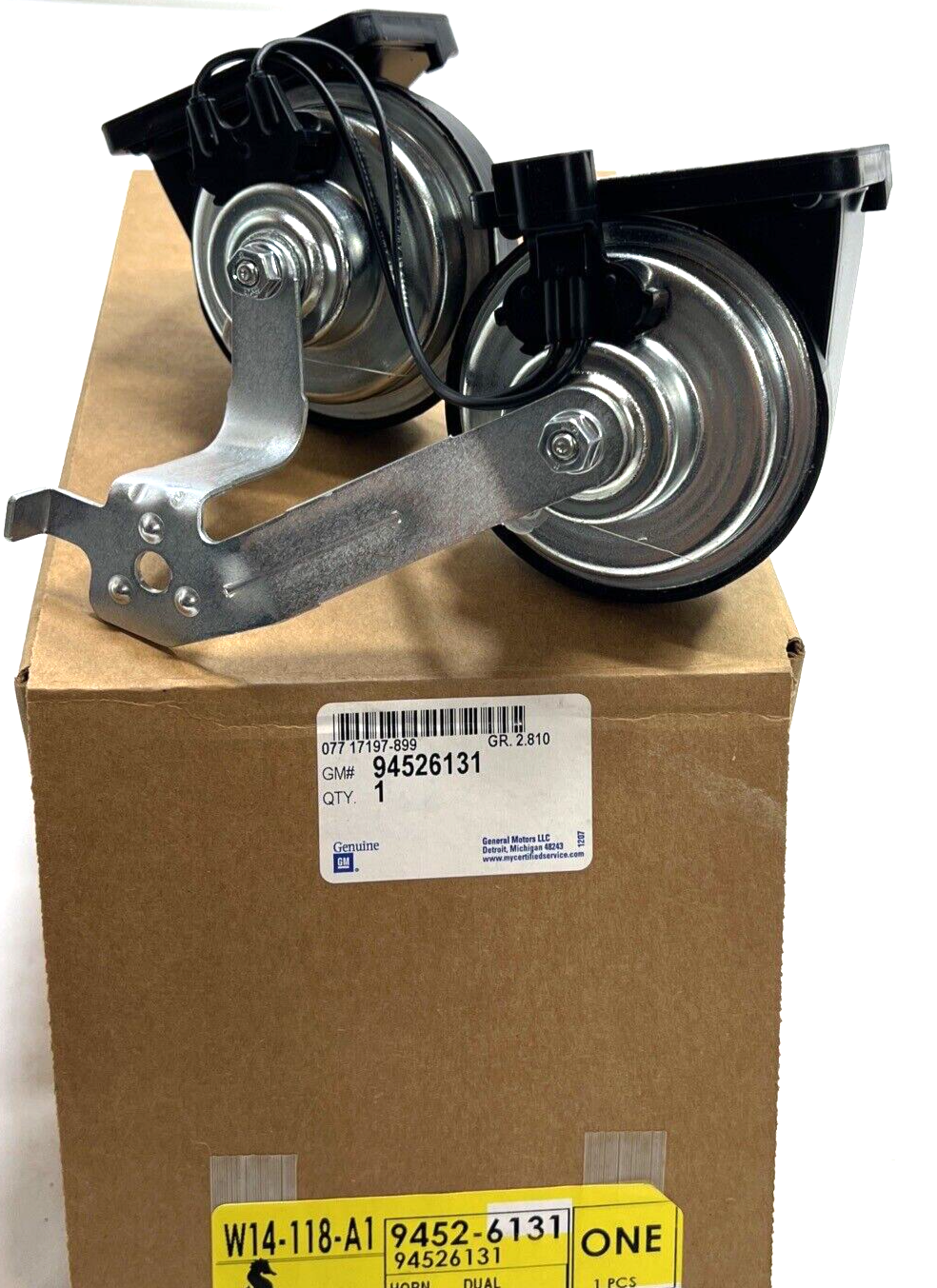 Genuine OEM GM Cruze Horn Assembly 2011-2015 94526131