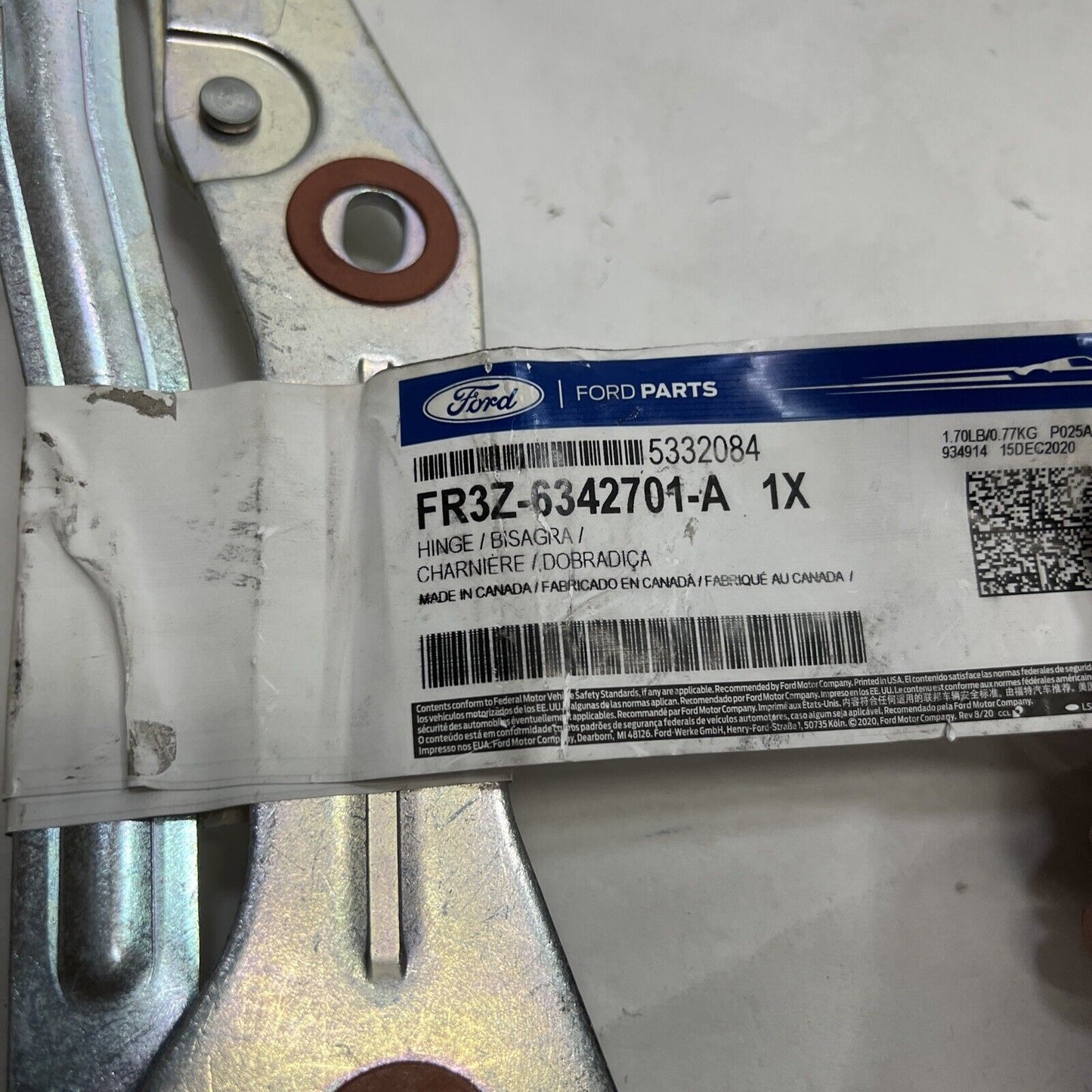 New OEM Ford Mustang Left Side Trunk Hinge 2015-2020  FR3Z-6342701-A