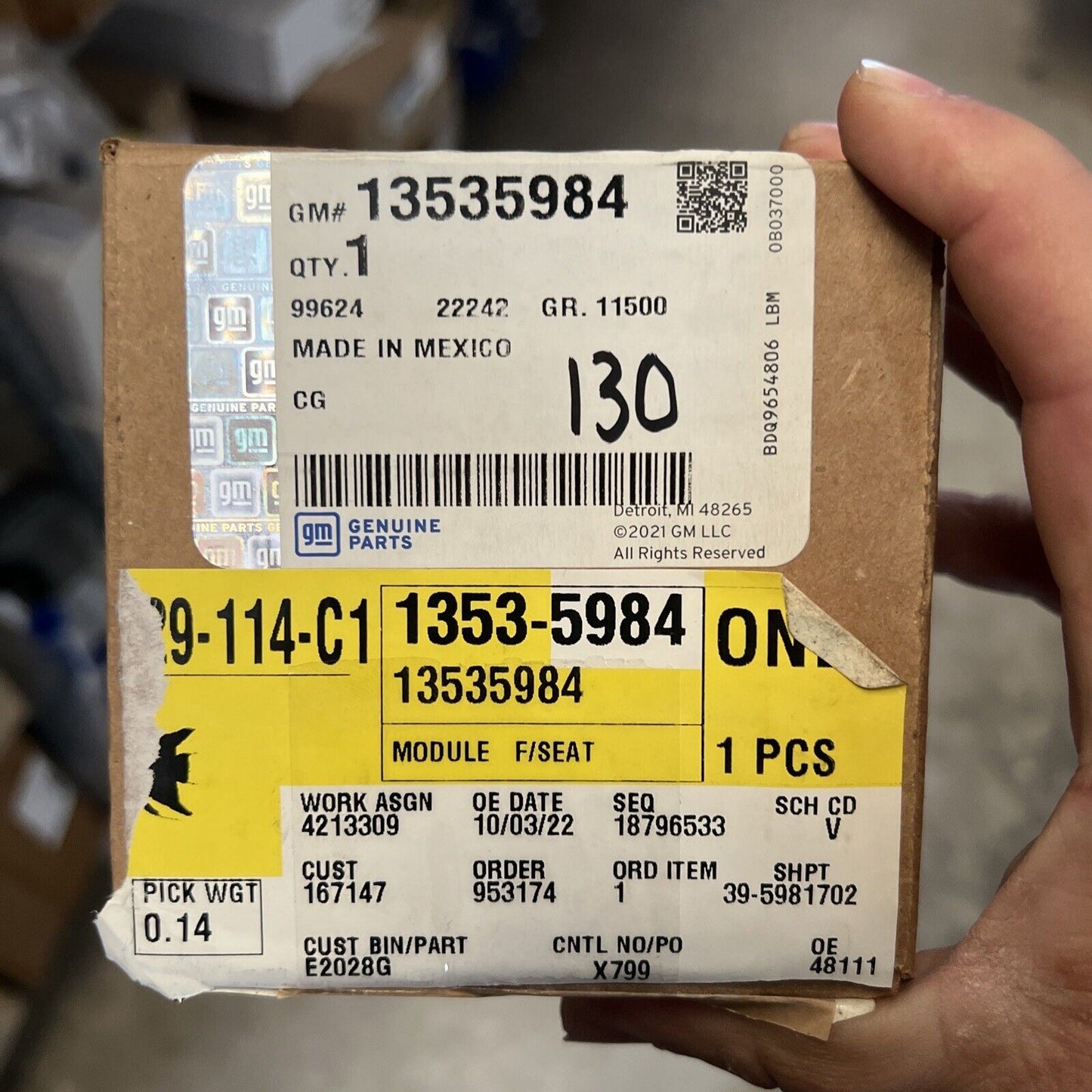 Genuine OEM GM XT4 Control Module 2020-2023 13535984