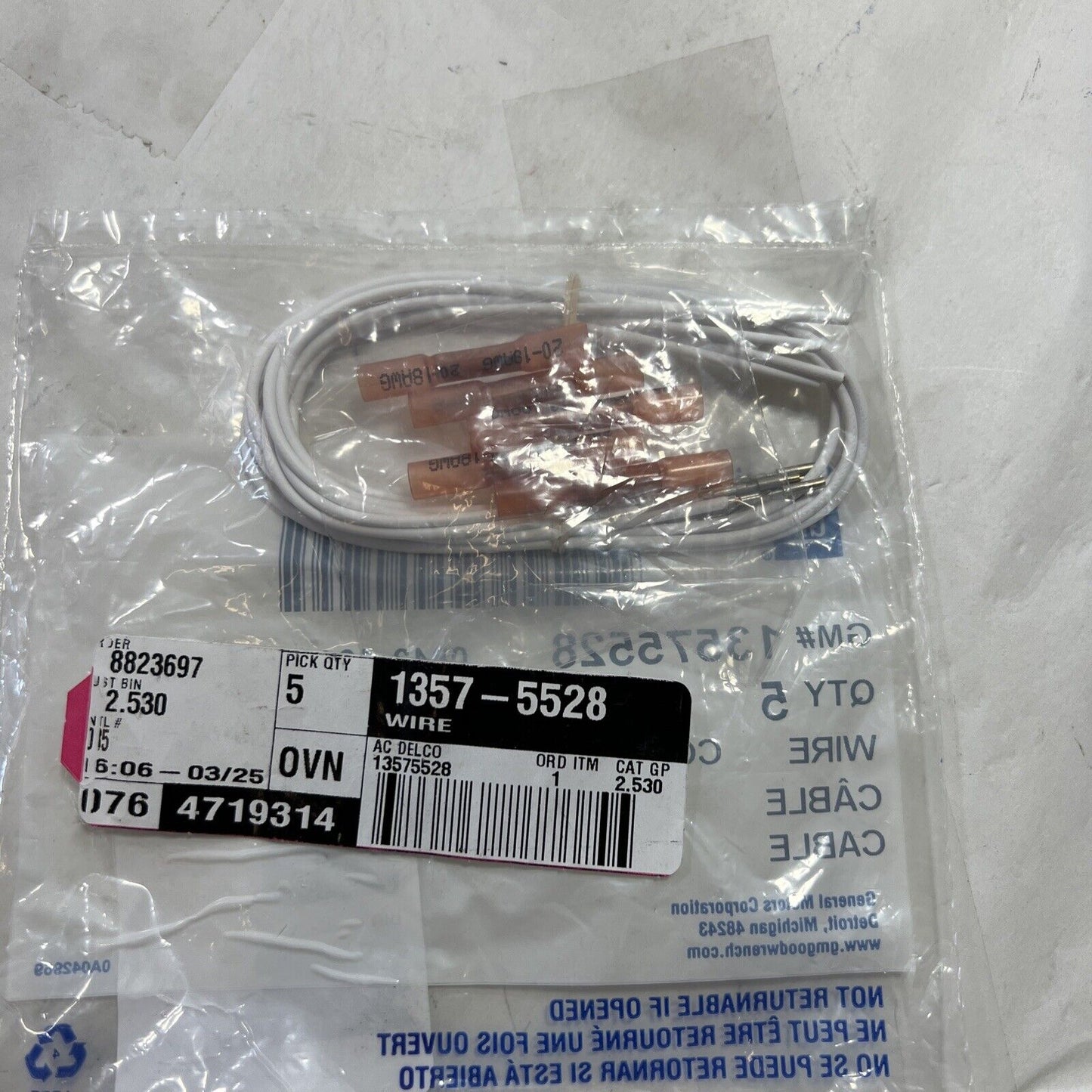 Genuine OEM GM Multi Purpose Wire 13575528