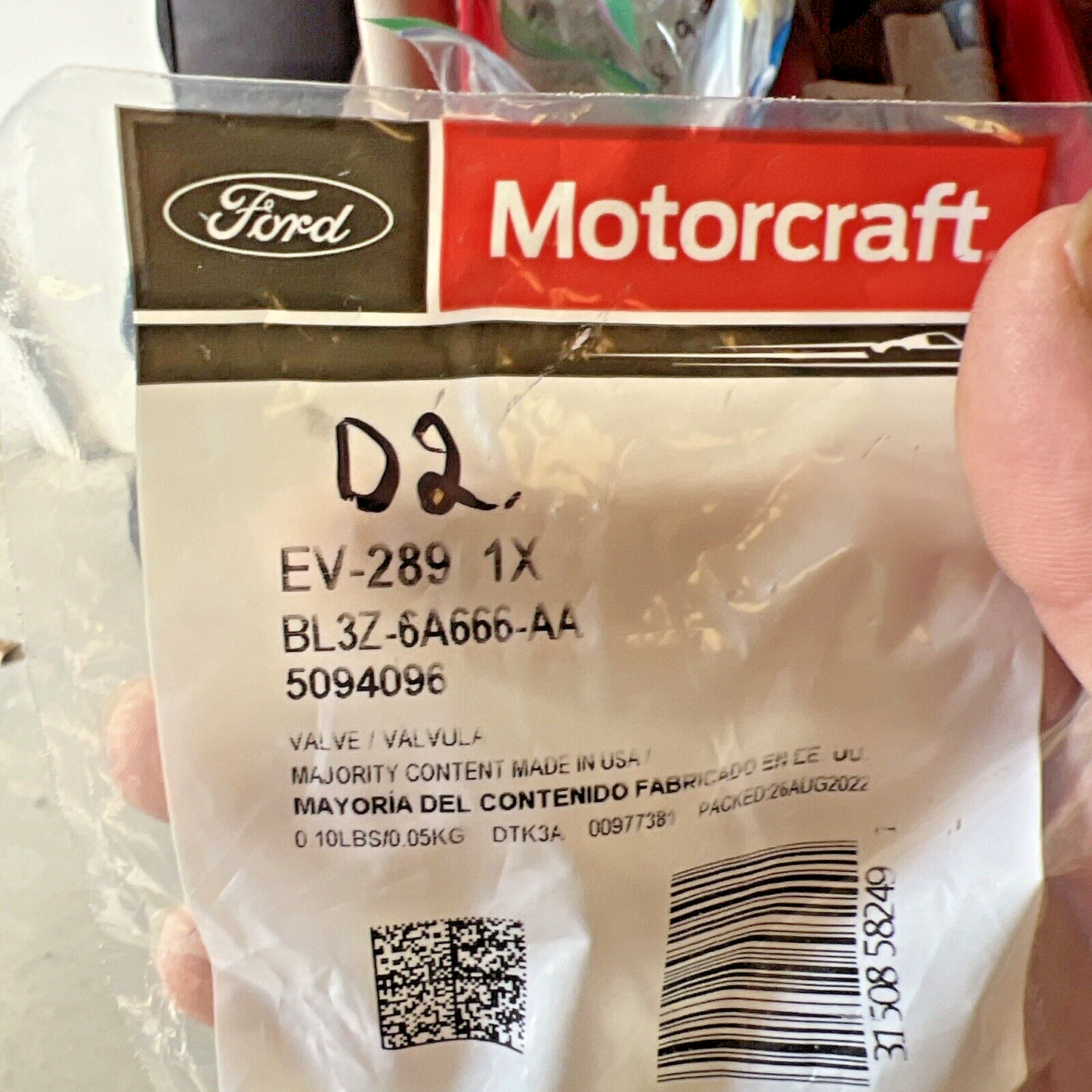 New OEM Genuine Ford Transit-150 Mustang 2011-2019 PCV Valve Motorcraft EV289