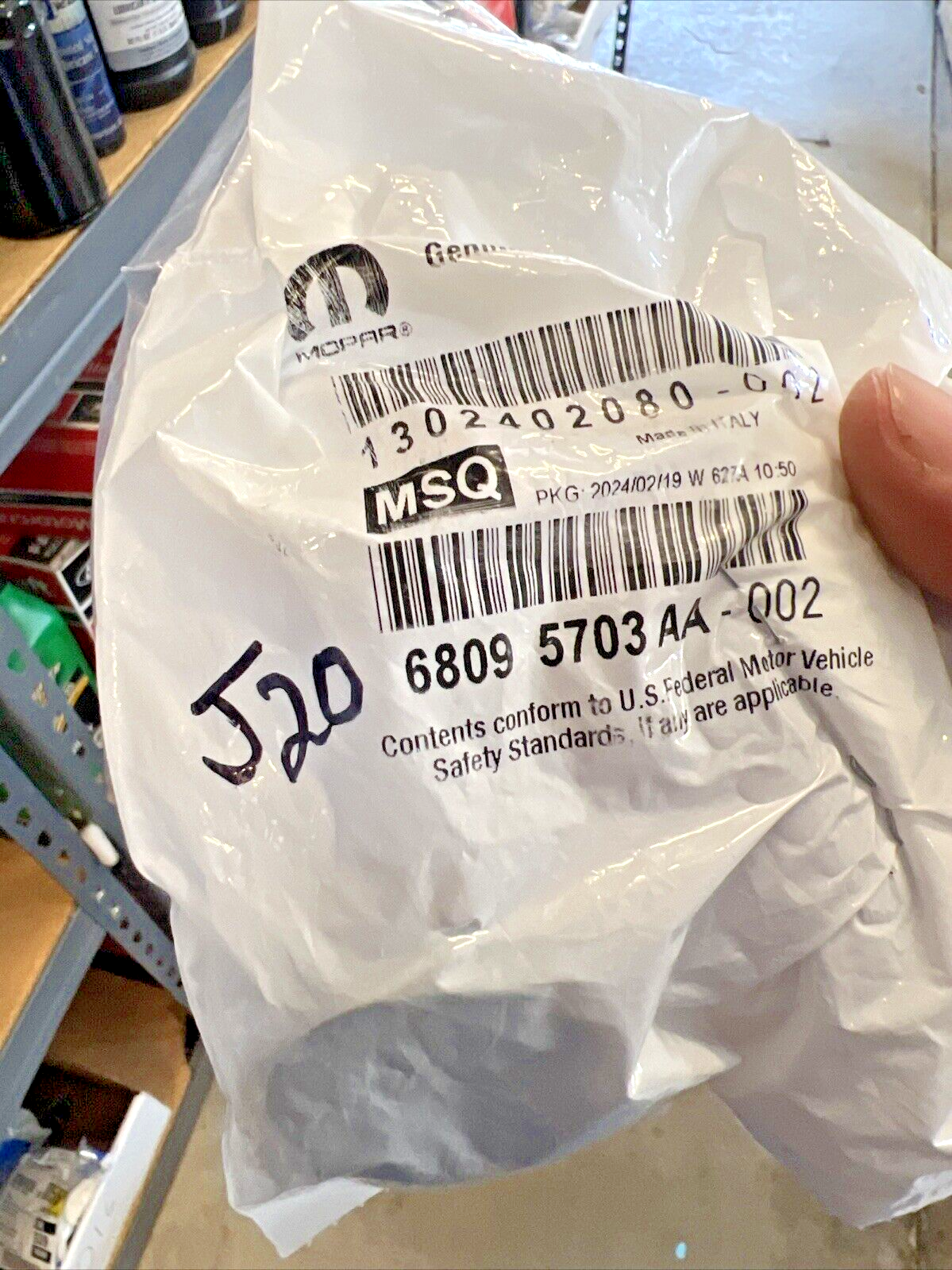 Genuine OEM Mopar Ram ProMaster Engine Coolant Reservoir Grommet 68095703AA