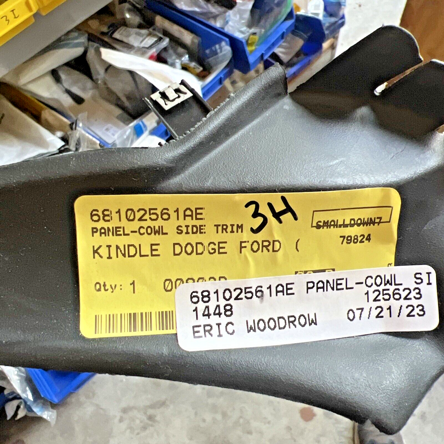 Genuine OEM Mopar Left Driver Side Cowl Side Trim Panel 2014-2018 68102561AE