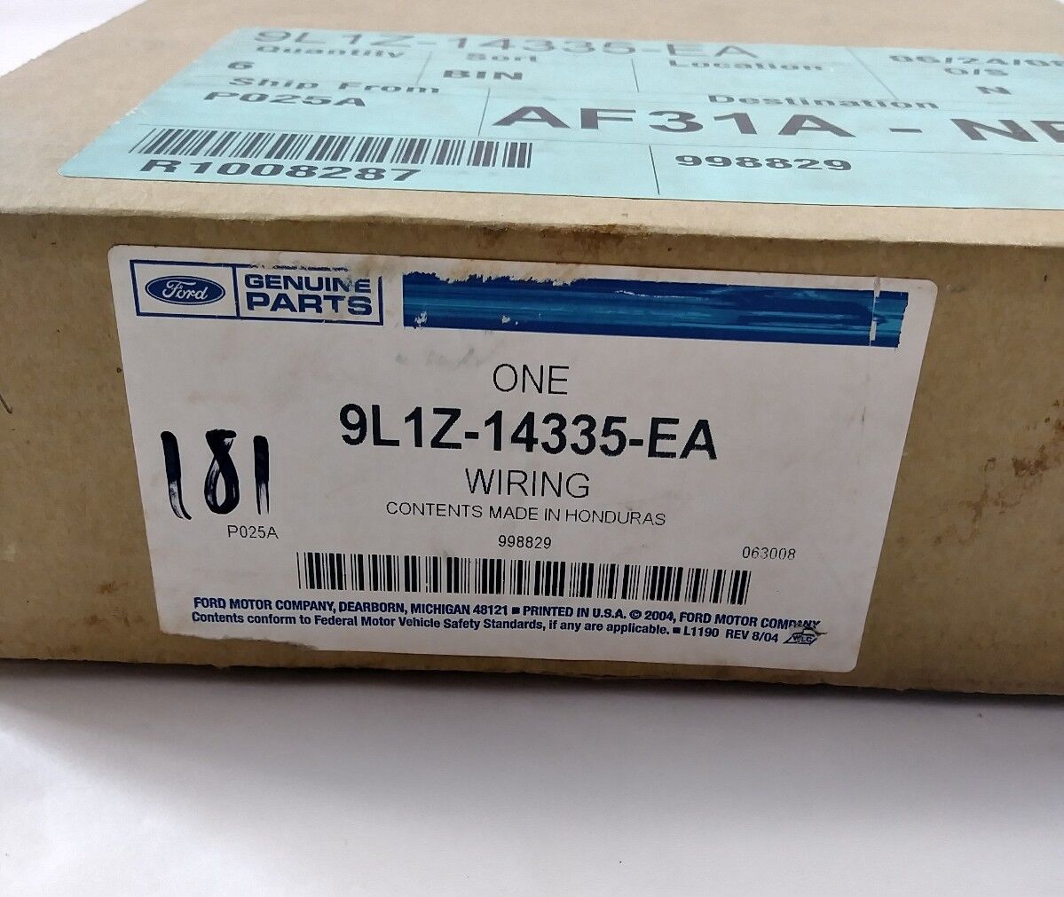 2009-2014 Ford Expedition, Navigator Wiring Harness OEM New 9L1Z14335EA