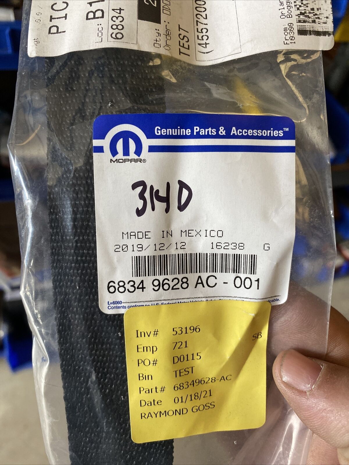 New OEM Mopar Door Check Strap 68349628AC