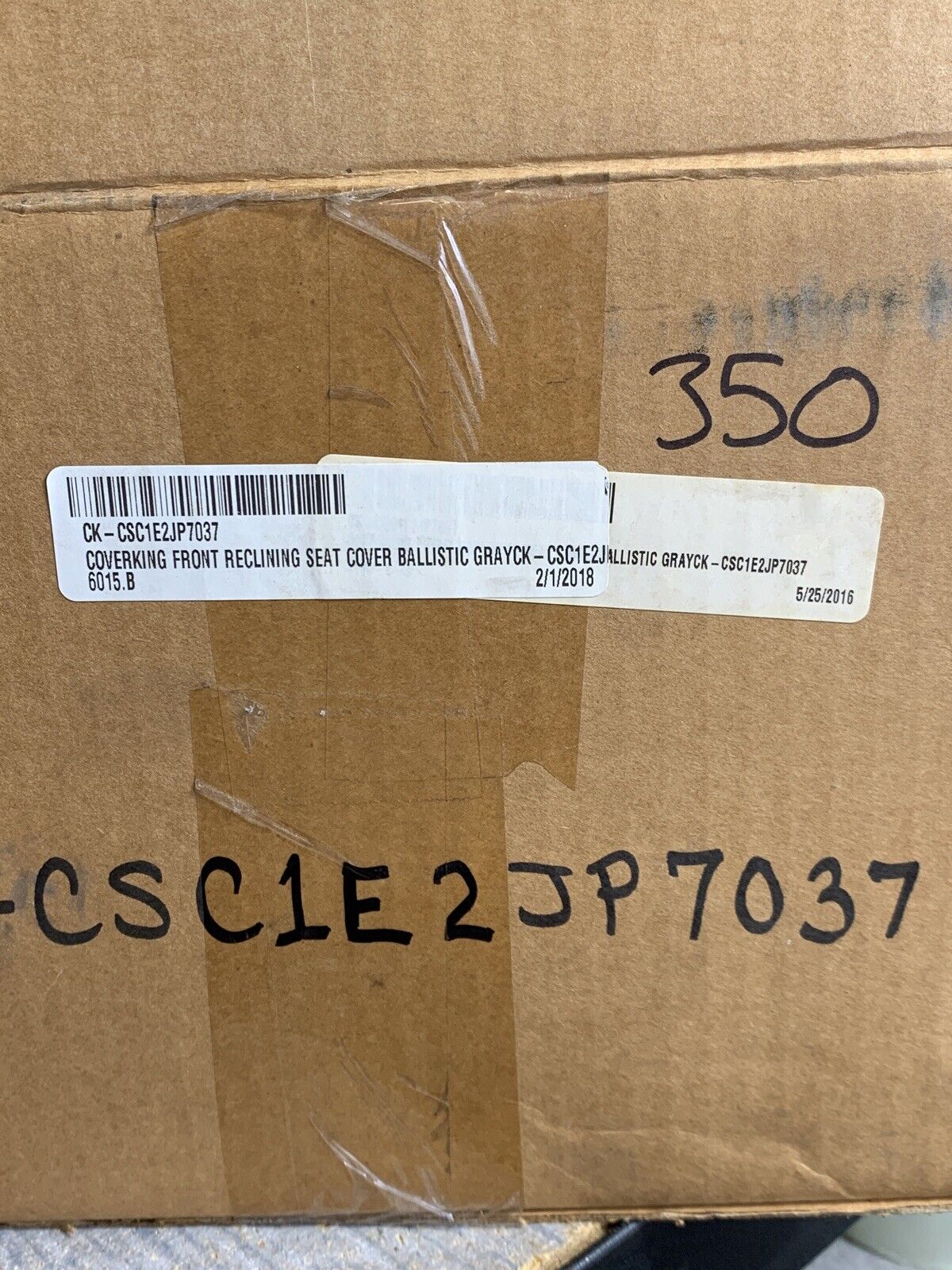 New Grey Front Seat Covers for Jeep Wrangler 1991-1999 Cover King CSC1E2JP7037