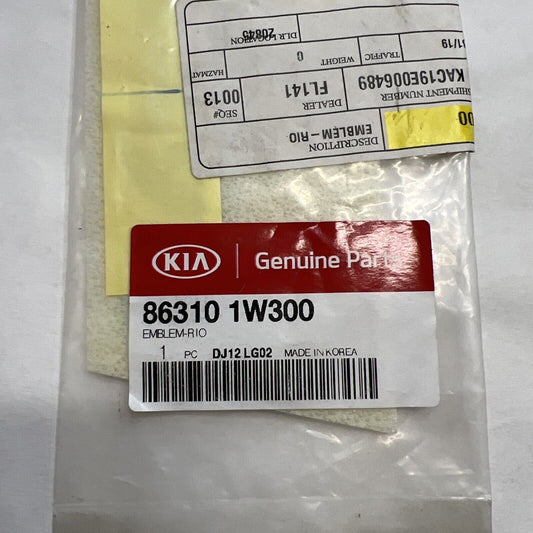New OEM Genuine Kia Rio 2012-2017 Emblem Nameplate 863101W300
