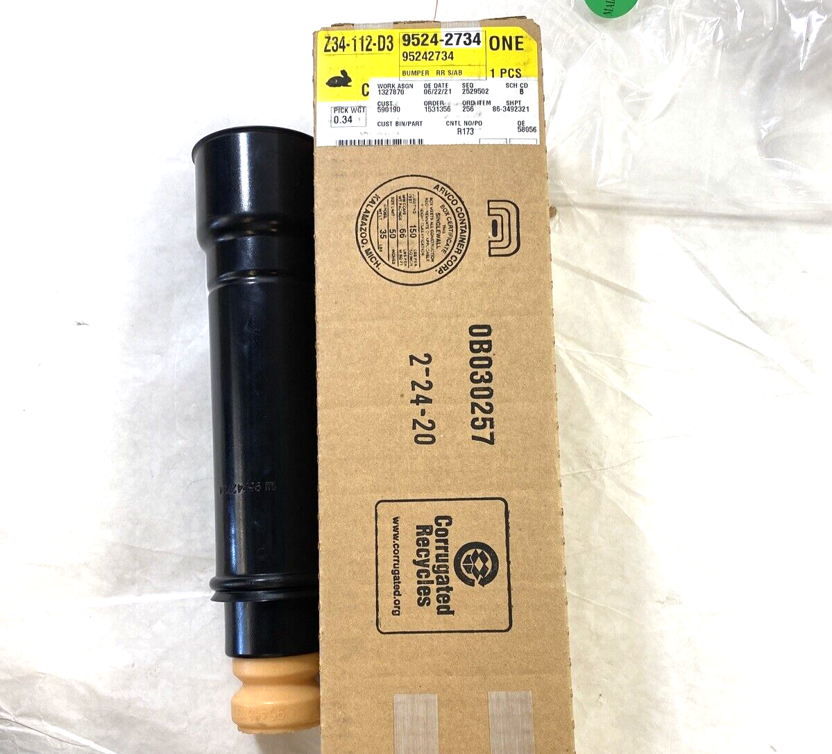 Genuine OEM GM Chevrolet Buick Rear Shock Absorber Bumper 2013-2022 95242734