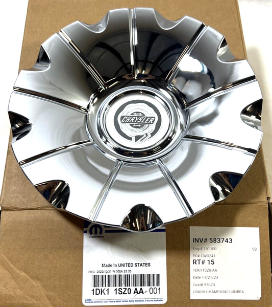 Genuine OEM Mopar Charger Wheel Rim Center Cap Cover Chrome 2007-2010 1DK11SZ0AA