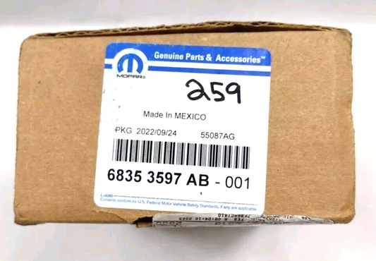 Genuine OEM Mopar Jeep Compass Brake Pads 2017-2025 68353597AB Pads