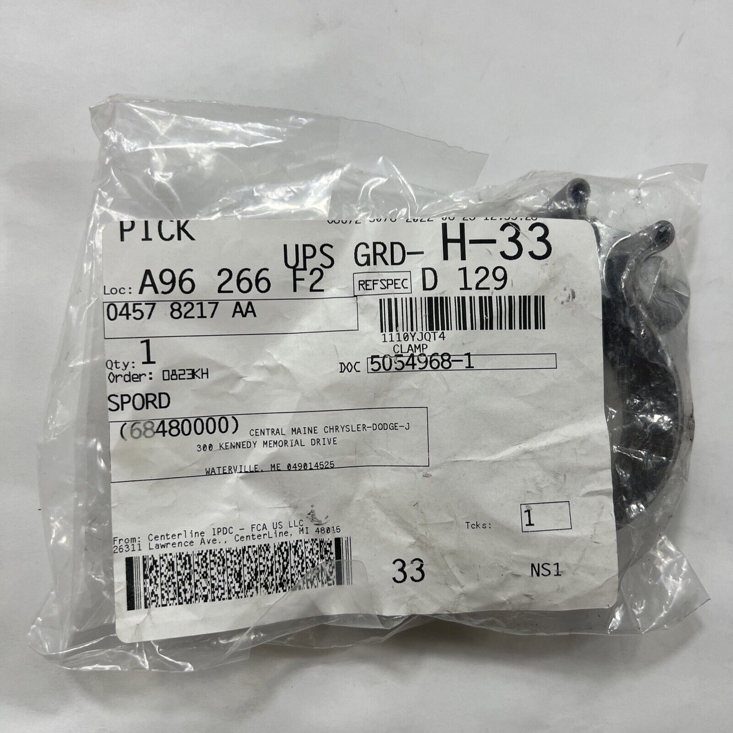 Genuine OEM Mopar Dodge Avenger Chrysler Sebring Exhaust Clamp 04-14 4578217AA