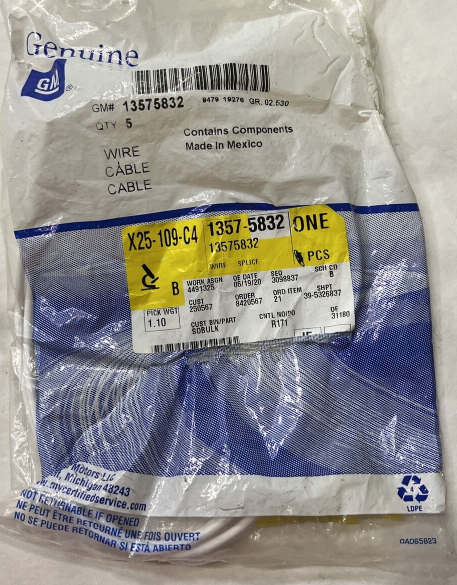 New OEM Genuine GM Splice Wire Assembly 13575832