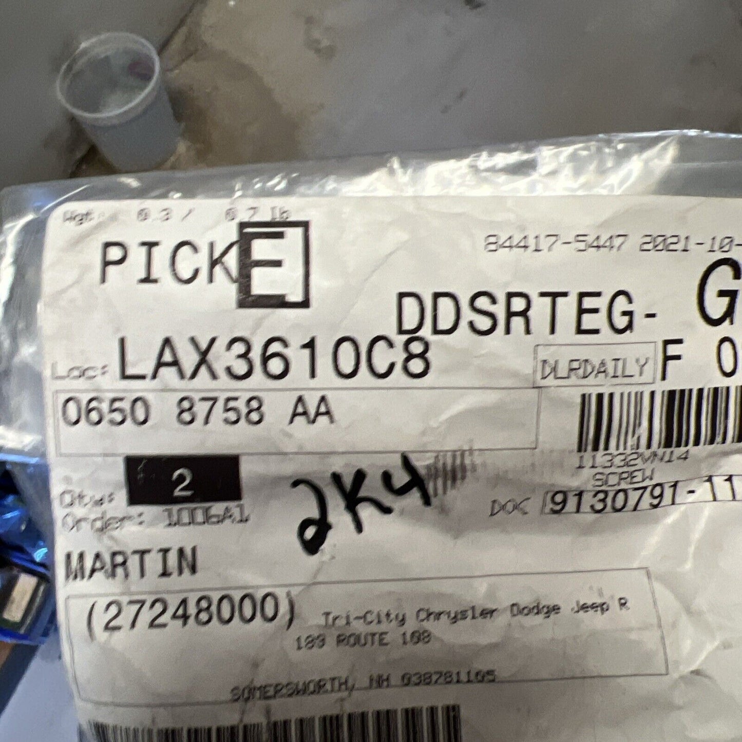 1 Single* OEM Genuine Mopar Journey 2009-2020 Hex Head Screw 6508758AA