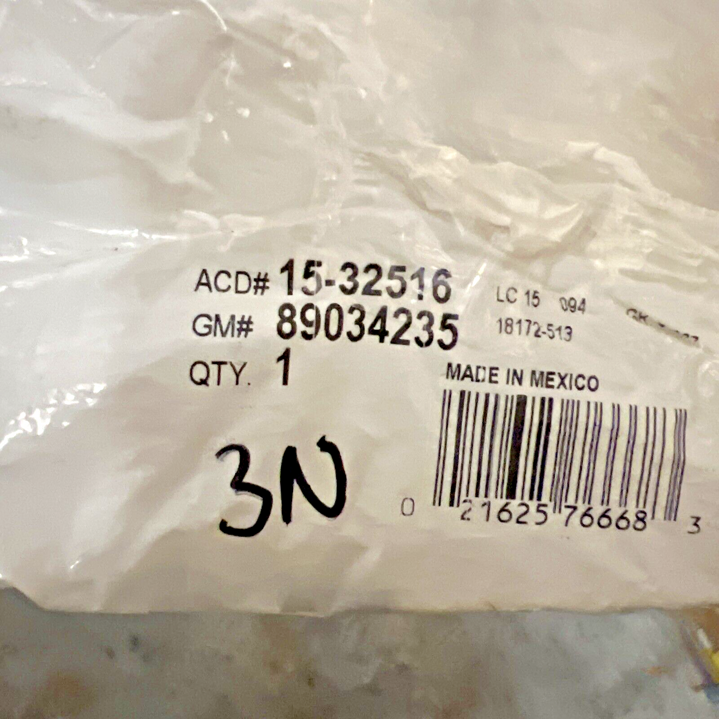 Genuine OEM GM Chevrolet A/C Evaporator Tube O-Ring 1985-2007 1532516 89034235