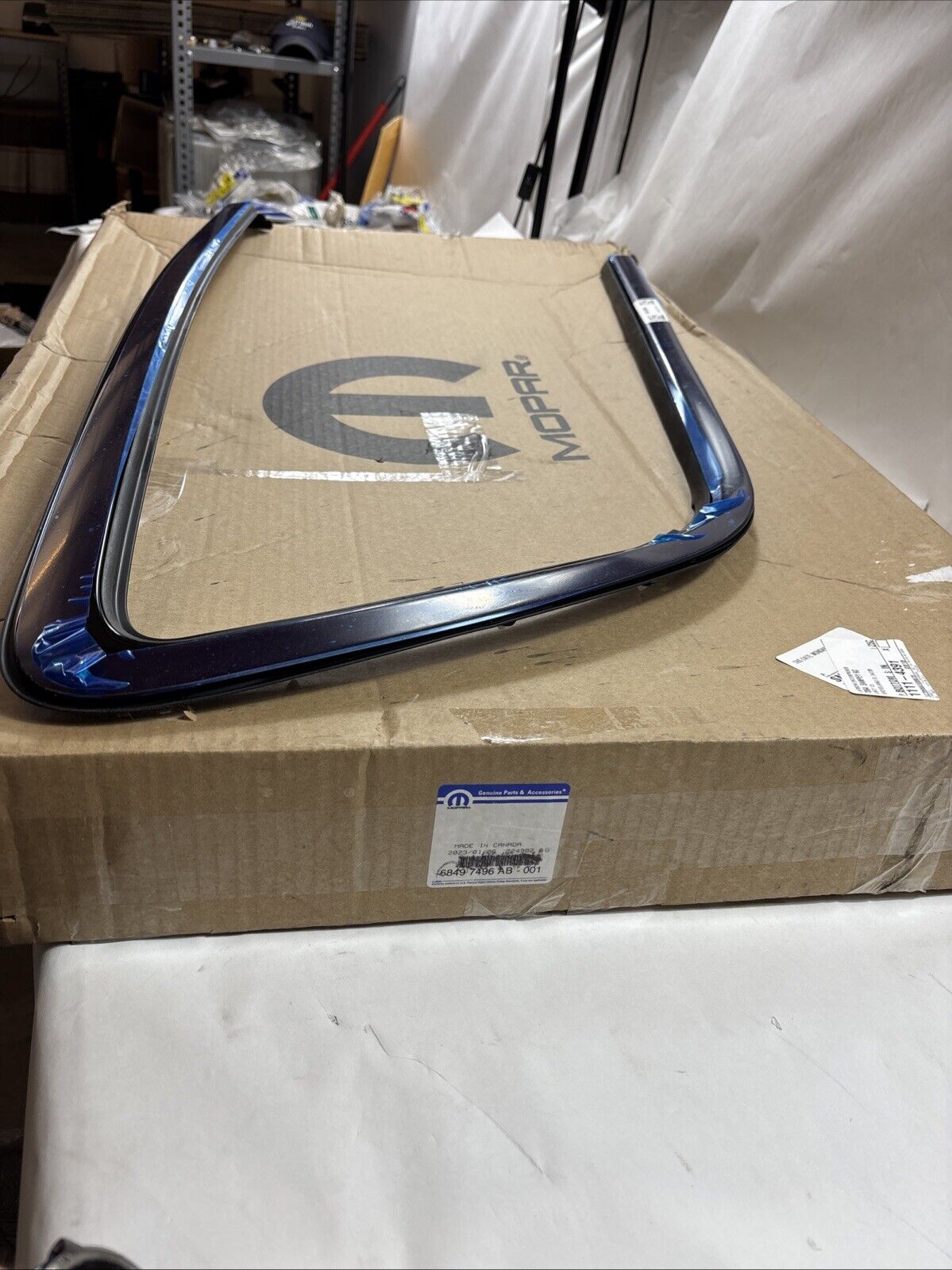 Genuine OEM Mopar Chrysler Pacifica Quarter Trim Molding 2018-2025 68497496AB