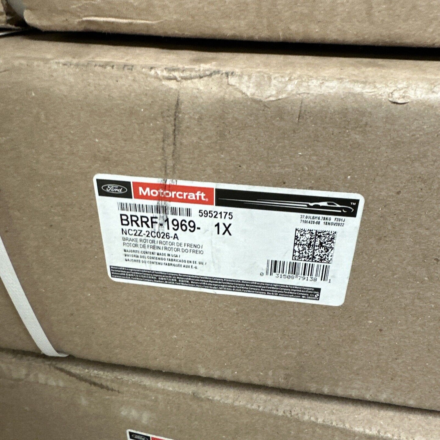 New OEM Ford Disc Brake Rotor 08-22 Ford E-450 Super Duty NC2Z2C026A BRRF1969