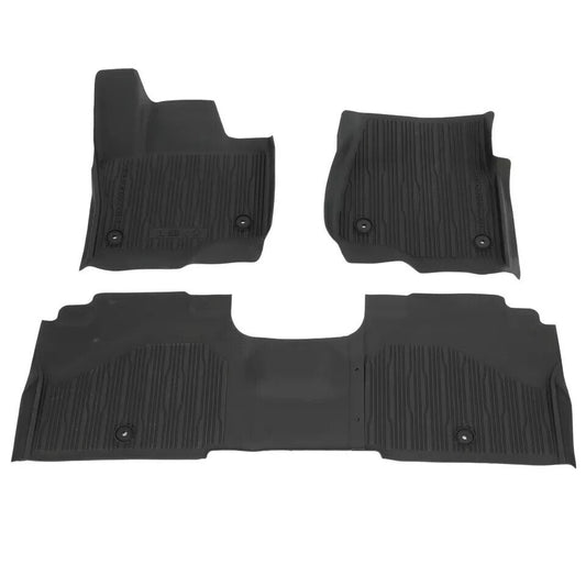 Genuine OEM Ford Tray Style Molded Rubber Tray Floor Mat Set 4-pc JL1Z7813300CB