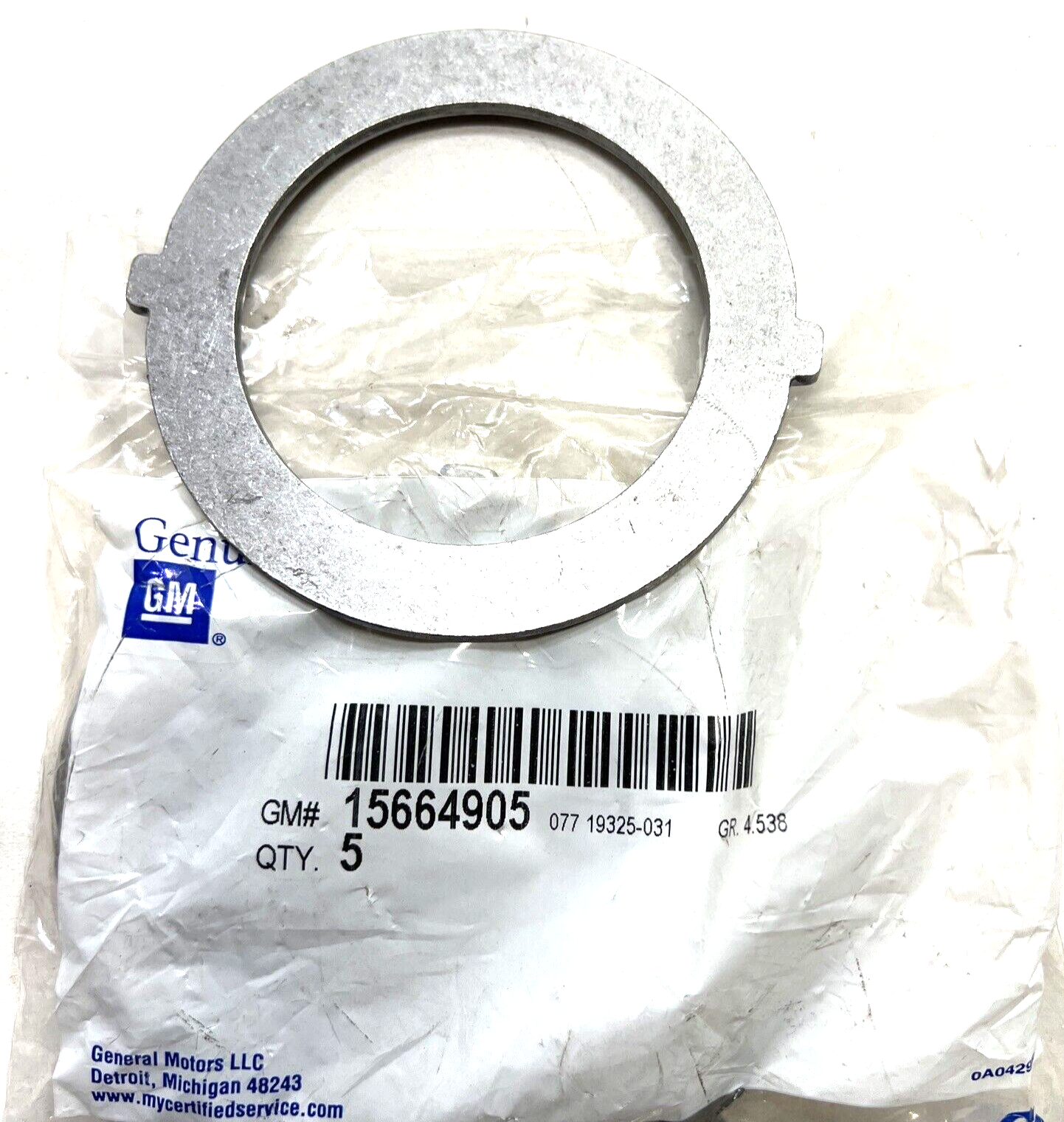 Genuine OEM GM Transfer Case Input Shaft Retaining Ring 15664905