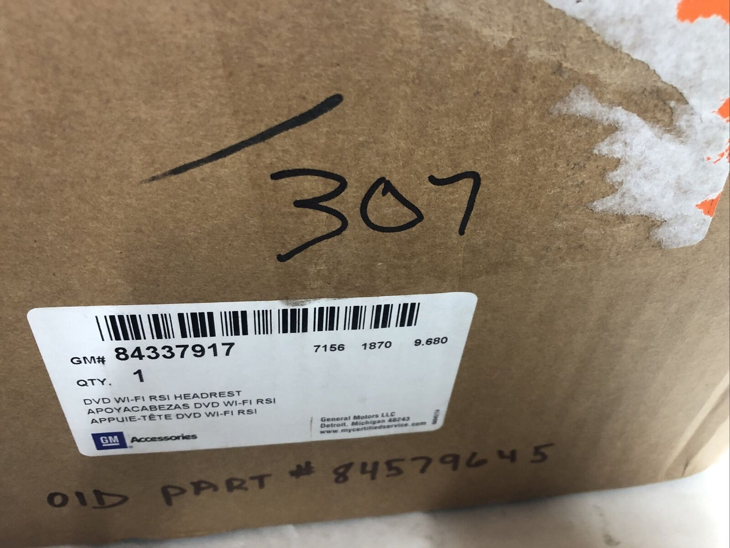 New OEM Genuine GM Traverse Headrest and Video Screens Kit 2018-21 84337917