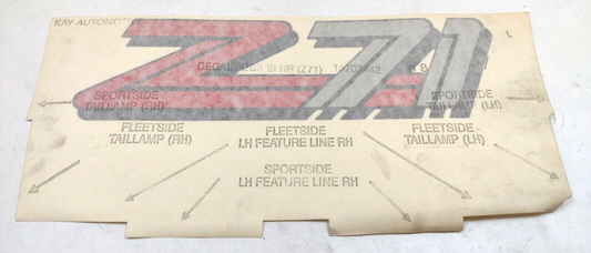 Genuine OEM GM Chevy Silverado 1500 Truck Bed Decal 1999-2001 15707442