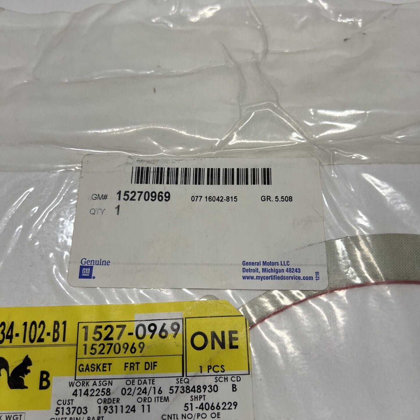 GM OEM Front Axle-Cover Gasket 15270969