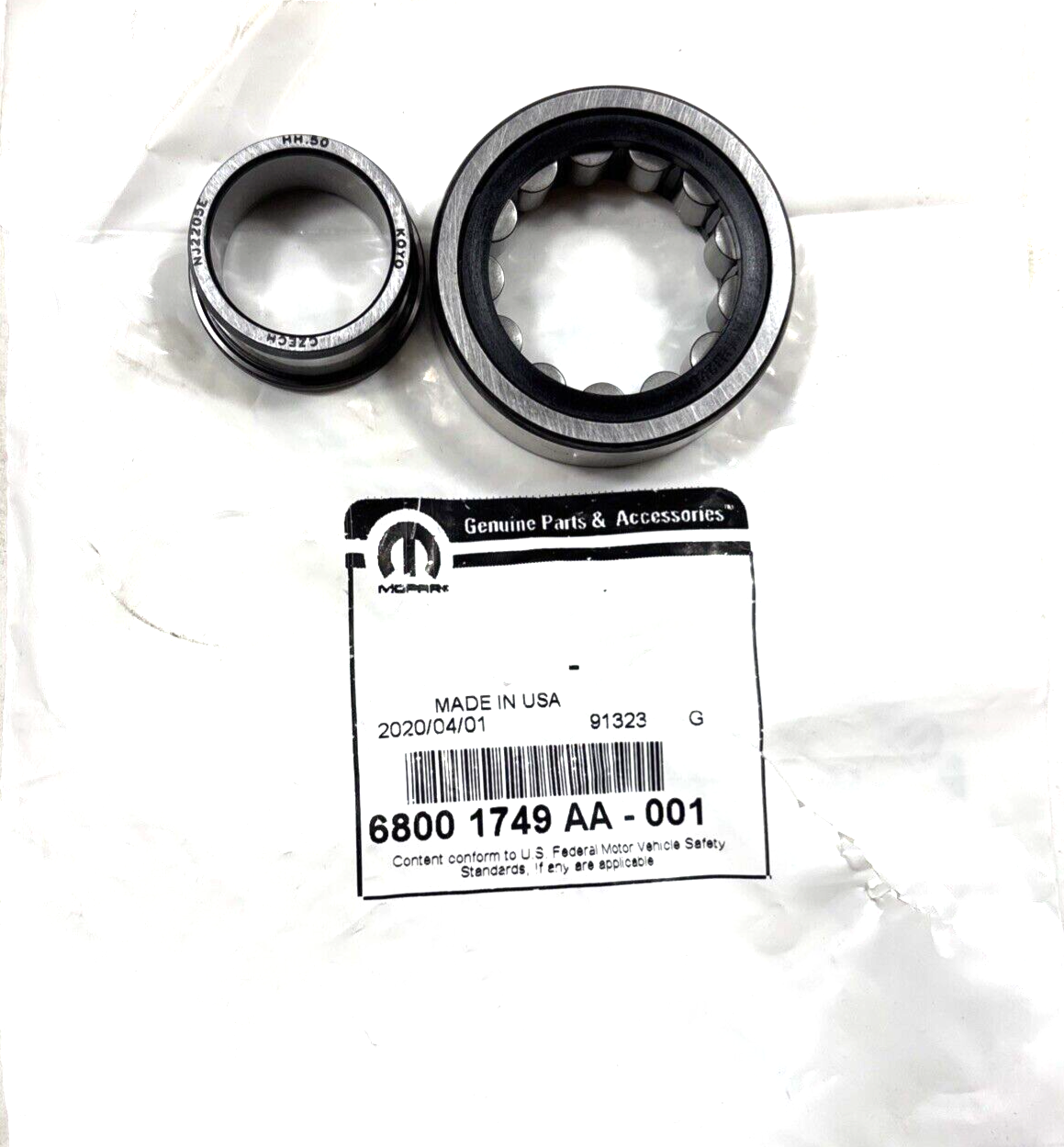 Genuine OEM Mopar Input Shaft Transfer Case Bearing Mopar Parts 68001749AA