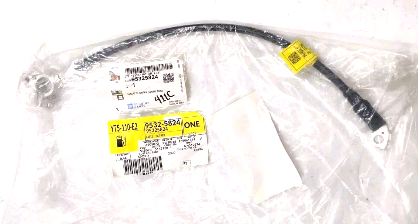 Genuine OEM GM Battery Negative Cable 42794581 - 95325824