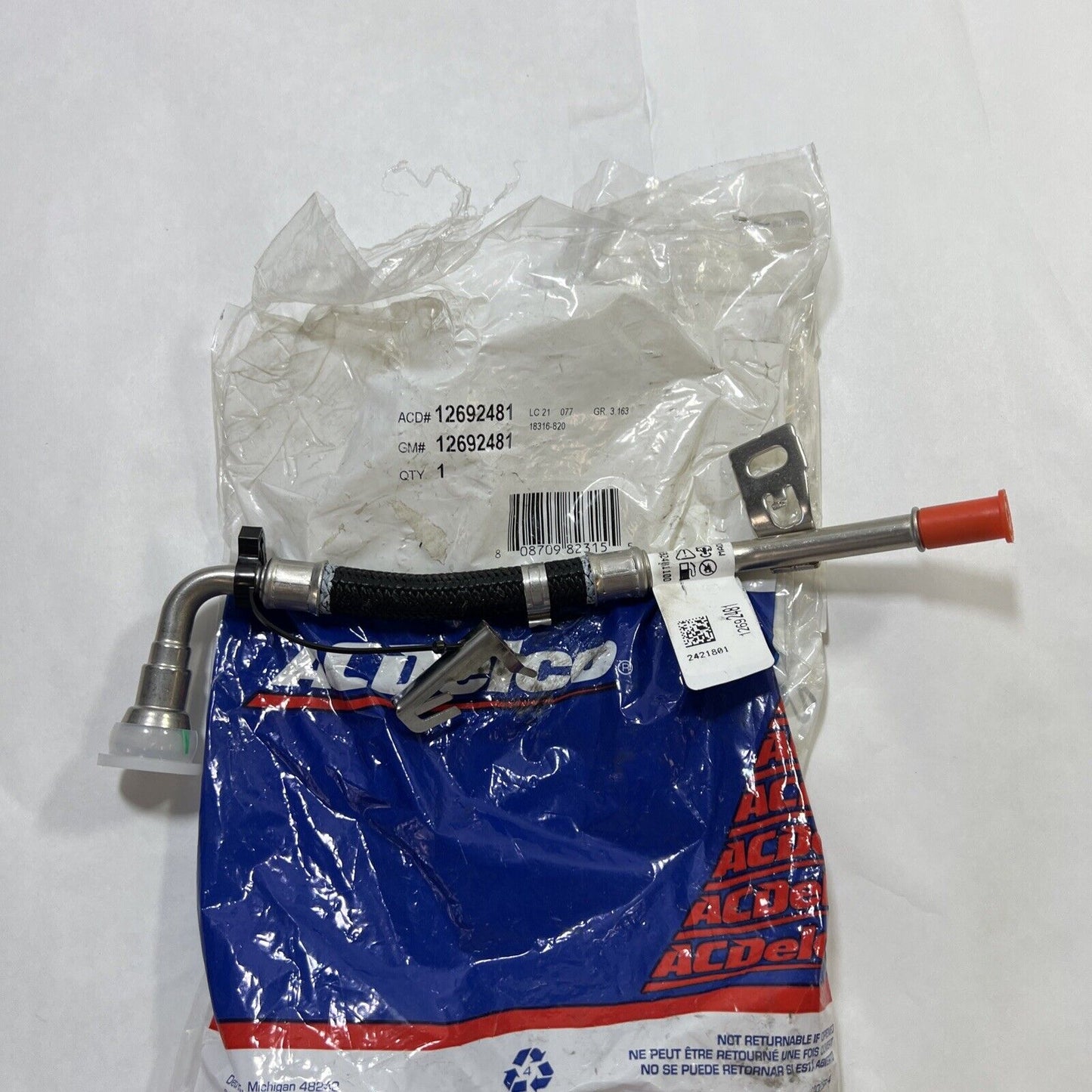 Genuine OEM GM Fuel Feed Line 12692481