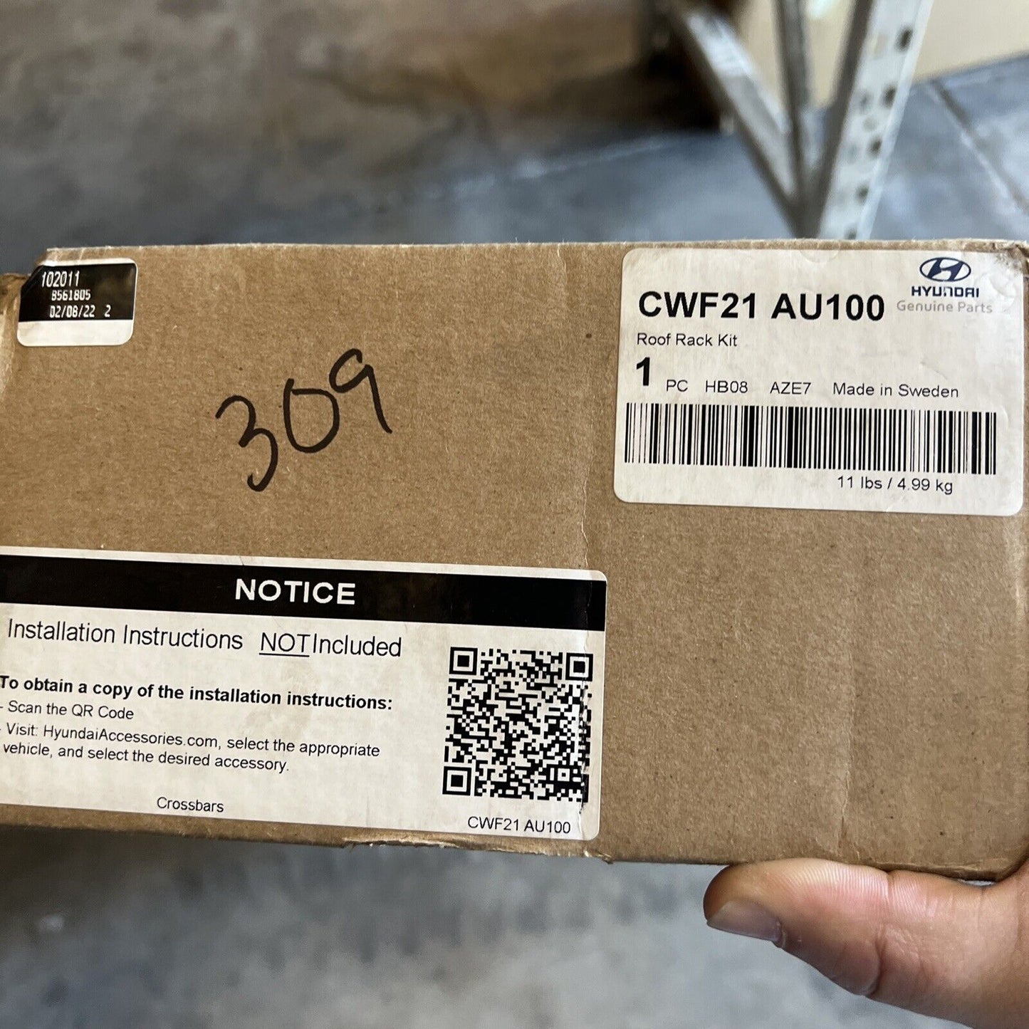 Genuine OEM Hyundai Santa Cruz Roof Crossbars NEW 2021-2023 CWF21AU100