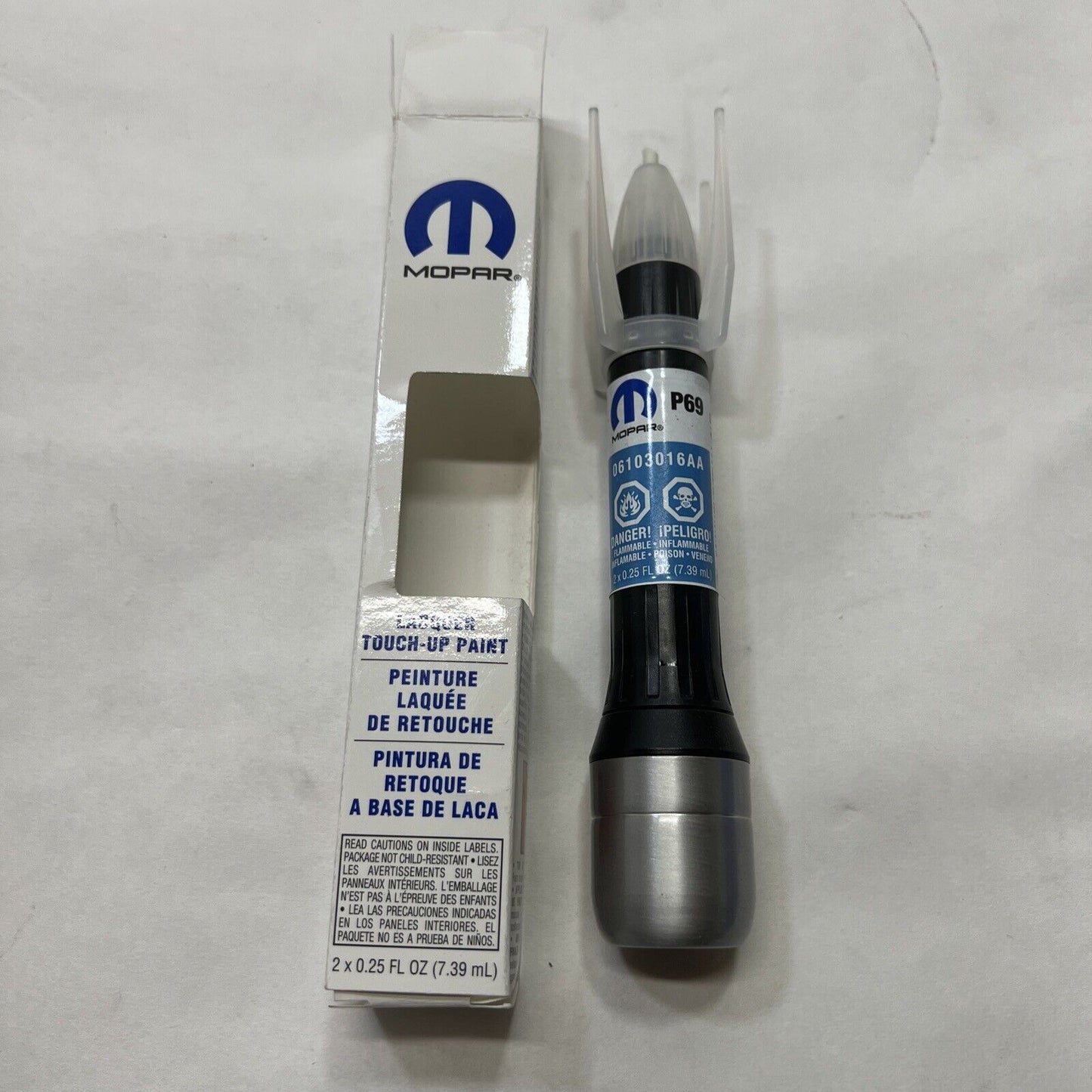New OEM Genuine Mopar Touch Up Brush Paint Pen & Clear Coat 7.39ml 6103016AA