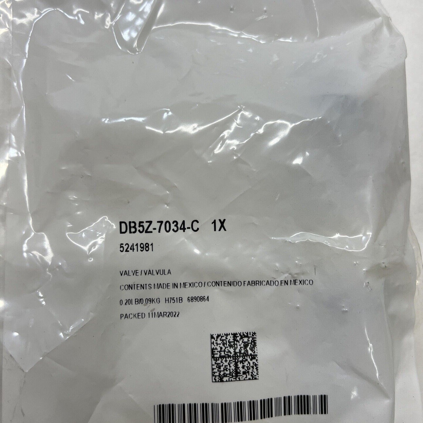 Genuine OEM Ford Vent Valve Assembly DD5Z7034C