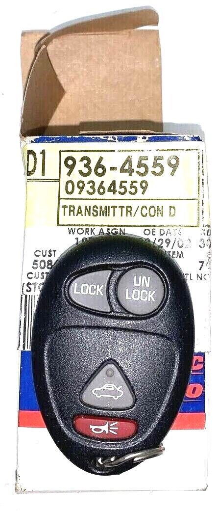 New OEM Genuine GM ACDelco 2001-05 Keyless Entry Transmitter 10335586 9364559