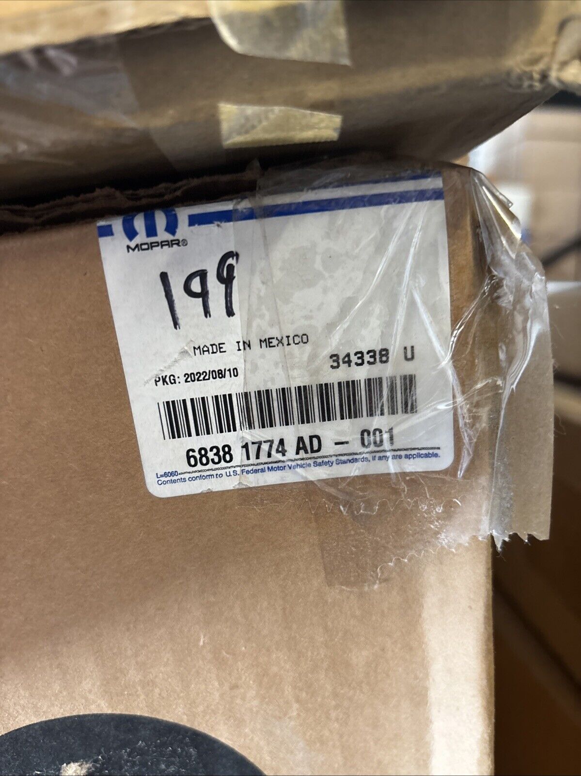 Genuine OEM Mopar RAM 2019-2022 Passenger Right Side Mirror 68381774AD