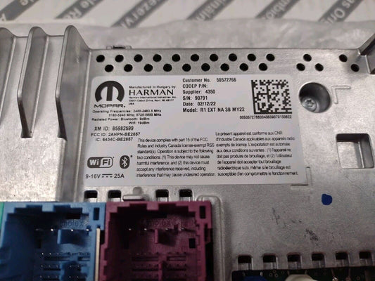 Genuine OEM Mopar Radio Dodge Hornet 2023-2025 68618752AA AM-FM Xm Receiver