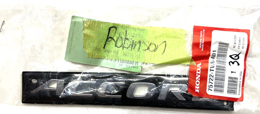 New OEM Genuine Honda Accord 2018-2021 Rear Emblem 75722TVAA01