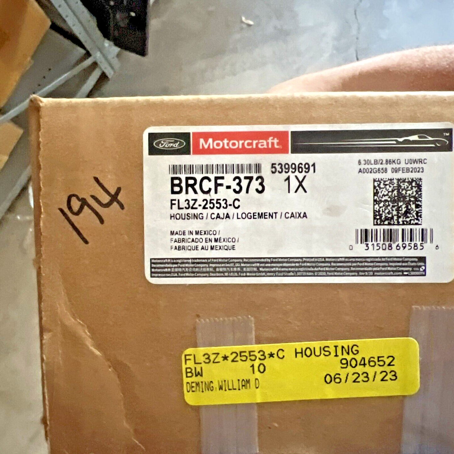 NEW OEM Ford Rear Left Disc Brake Caliper-Unloaded Caliper Motorcraft BRCF373