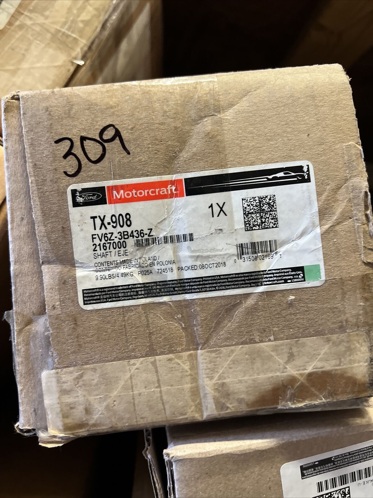 New OEM Genuine Ford Joint And Stub Shaft Assembly Motorcraft TX908