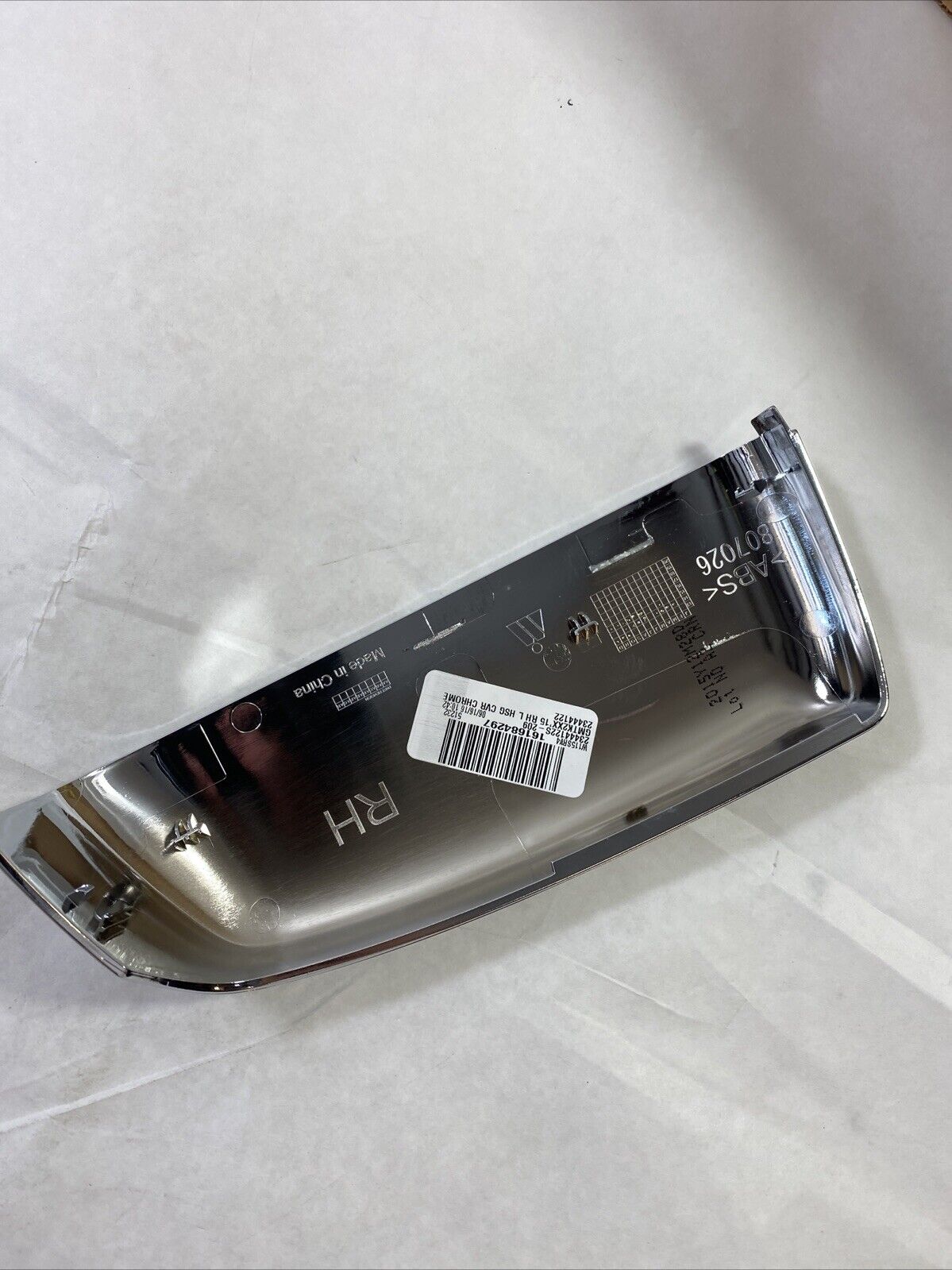 Genuine OEM GM Front Right Side Tow Mirror Cap Cover Chrome 2016-2019 23444122
